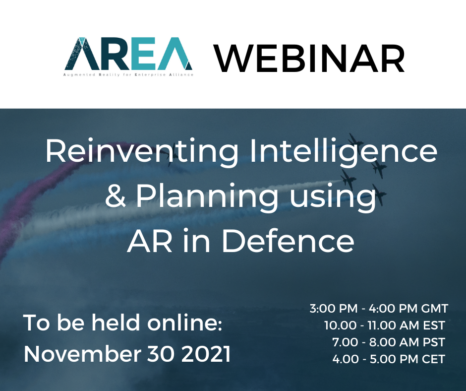 AREA Webinar | Reinventing Intelligence & Planning using AR in Defence