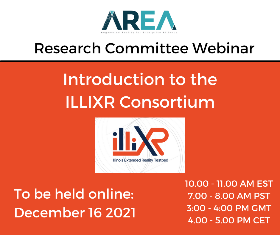 AREA Research Committee Webinar | Introduction to the ILLIXR Consortium