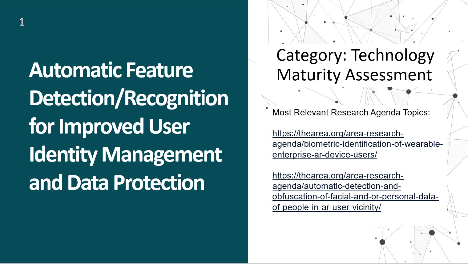 Automatic Feature Detection/Recognition for Improved User Identity Management and Data Protection