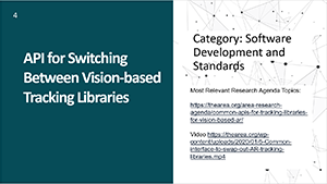 API for Switching Between Vision-based Tracking Libraries 